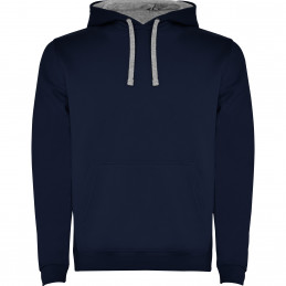 Sweat à capuche Marine/ Gris