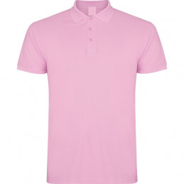 POLO COTON ROSE CLAIR